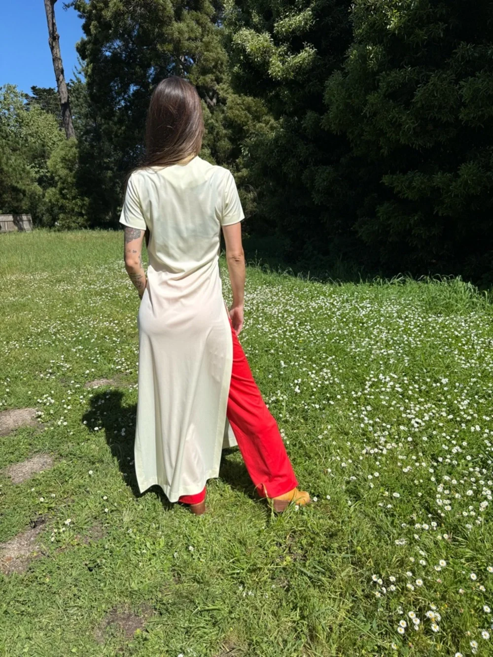 RARE 1970s Alfred Shaheen Signed Cheongsam Maxi Dress - Picture 9 of 14